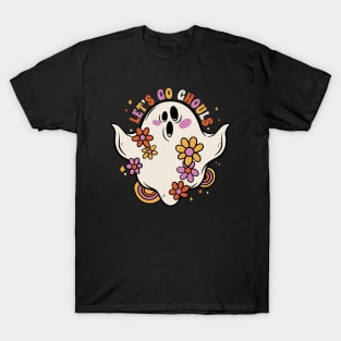 Let's Go Ghouls // Funny Groovy Ghost Halloween T-Shirt